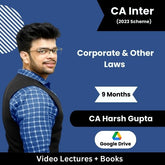 CA Inter Corporate & Other Laws (Regular) Video Lectures by CA Harsh Gupta (Google Drive, 10 Months, 1.5 Views)